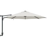  Zidni vrtni suncobran sa LED-ima Bež 248 cm | shoptok.hr