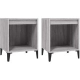  Nočna omarica 2 kosa Siva sonoma 40x35x50 cm, (20730826) | Shoptok.si