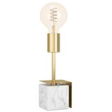 Eglo 390169 - Stona lampa CARMITA 1xE27/40W/230V zlatna/beli mramor | Eponuda.com