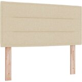  Postelja s škatlastim vzmetenjem z vzmetnico Krem 90x190 cm Tkanina, (22082823) | Shoptok.si