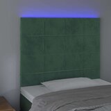  Posteljno vzglavje temno zeleno 90x5x118/128 cm žamet, (20951817) | Shoptok.si