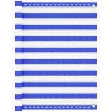 Balkonski zastor plavo-bijeli 120 x 300 cm HDPE | shoptok.hr