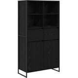  Kreveta 2 pcs Crni hrast 81 x 36 x 150.5 cm Konstruirano drvo | Eponuda.ba