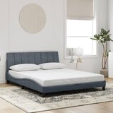  Okvir kreveta s LED-om bez madraca Hanko tamnosivi 160 x 200 cm baršunasti | shoptok.hr