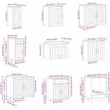  14-dijelni set kuhinjskih ormarića Lucca konstruiranog drva | shoptok.hr