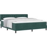 Box Spring Krevet s Madracem Tamno Zelena 180x200 cm Baršun | shoptok.hr