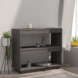 vidaXL Ormarić za knjige sivi 80 x 35 x 71 cm od masivne borovine | shoptok.hr