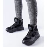 Gemre Black insulated high-top sneakers Malles | Shoptok.si