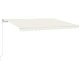  Tenda na ručno uvlačenje s LED svjetlima 400 x 350 cm krem | shoptok.hr