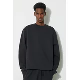 A-COLD-WALL* Bombažen pulover Essential Crewneck moška, črna barva, ACWMW176