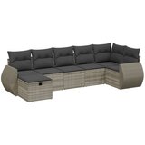  7-dijelni set vrtnih sofa svjetlosivi od poliratana | shoptok.hr