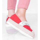 Gemre Red espadrilles adorned with Cher stones | shoptok.hr