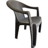 Mobilya stolica Behram braon rattan Cene