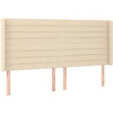 Maison Chic vzglavna omarica - nočna omarica - posteljna omarica z ušesi krem 203x16x118/128 cm blago, (21711117) | Shoptok.si