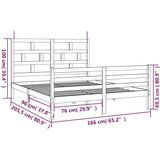  posteljni okvir iz borovine 160x200 cm, (20647016) | Shoptok.si