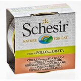 Schesir cat adult piletina & orada brodet konzerva 70g hrana za mačke Cene