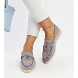 Gemre Gray moccasins with a metal charm Fiorano | Shoptok.si
