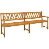  Vanjska klupa Prirodna 220 x 55,5 x 90 cm Čvrsto drvo akacije | shoptok.hr