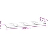  Jastuk za vrtnu klupu boja vina 180 x 50 x 3 cm tkanina Oxford | shoptok.hr