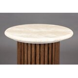 Dutchbone Okrogla stranska mizica s kamnito mizno ploščo ø 35 cm Arda – | Shoptok.si