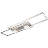  LED stropna svjetiljka s daljinskim upravljačem/s mogućnosti zatamnjivanja u srebrnoj boji 28x100 cm Albany – Cijene