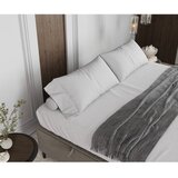 Maison de Rêve Kremno bela oblazinjena zakonska postelja s prostorom za shranjevanje 140x200 cm Tate – | Shoptok.si