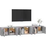  Zidni TV ormarići 3 kom siva boja betona 80x34,5x40 cm | Eponuda.ba