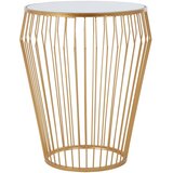 Premier Housewares Okrogla stranska mizica s stekleno mizno ploščo ø 45 cm Avantis – Cene