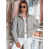 DStreet Kurtka damska przejściowa bomberka oversize LUMINA szara | Shoptok.si