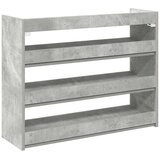  Stalak za cipele boja betona 80x25x62 cm konstruirano drvo | shoptok.hr