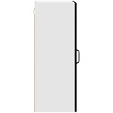 vidaXL Stenska kuhinjska omarica s polico 2 pcs Črna 40 x 31 x 80 cm | Shoptok.si