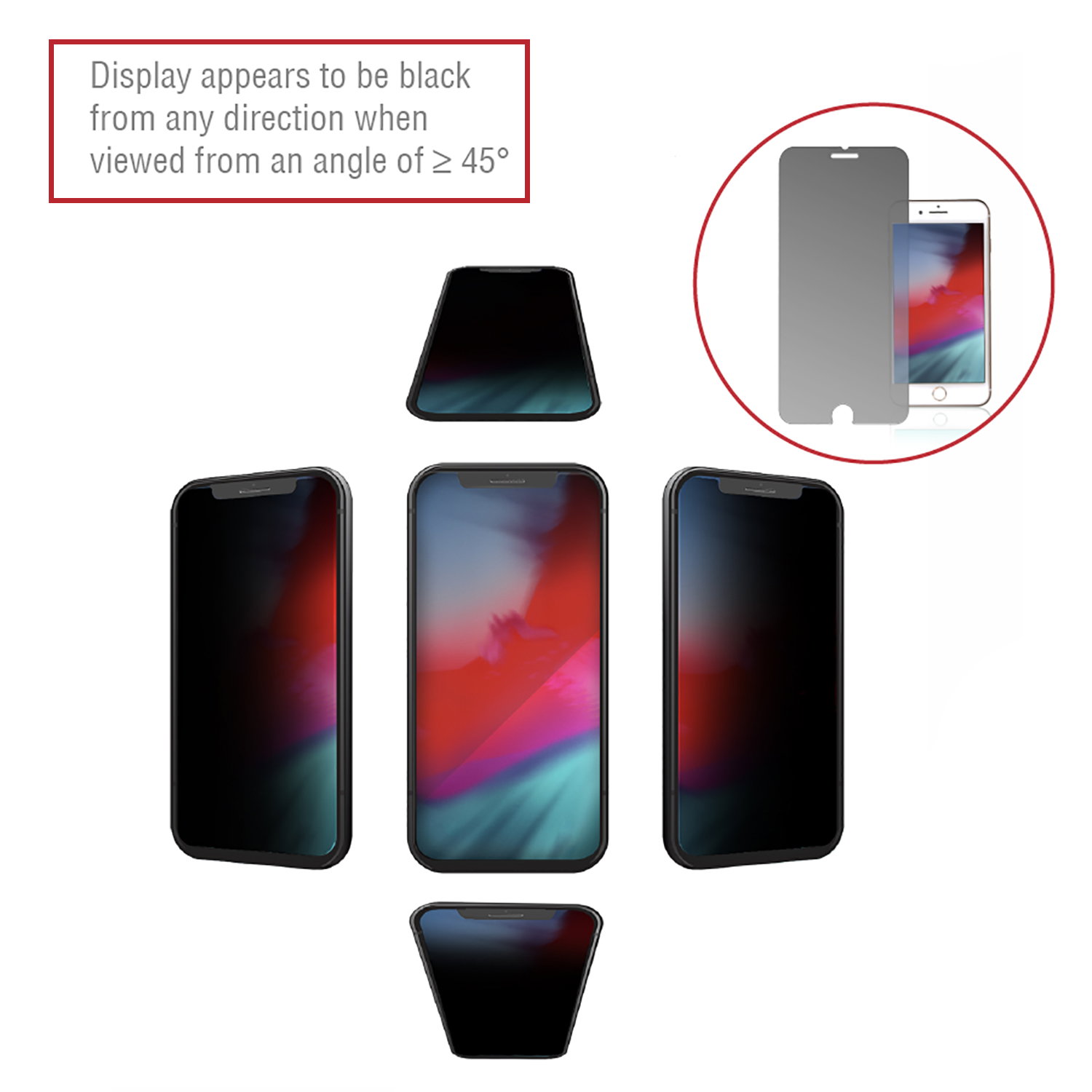 4SMARTS zaščitno steklo Privacy za Apple iPhone 7 / 8 / SE 2020 - tempered glass | Shoptok.si