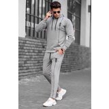 Madmext Men's Gray Hoodie and Tracksuit Set 4680 Cene