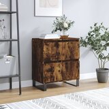 vidaXL Komoda dimljeni hrast 60x35x70 cm inženirski les Cene