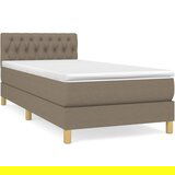 Maison Chic Box spring postelja - Vzmetna postelja z vzmetnico taupe 90x200 cm blago SL404, (21889865) | Shoptok.si