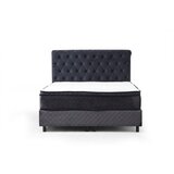 Hanah home Sonata Set 90 x 190 - Anthracite Anthracite Single Mattress, Base & Headboard | ePonuda.com