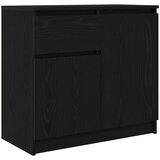  Komoda s ladicama crni hrast 71x35x65 cm konstruirano drvo | shoptok.hr