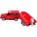  Set vatrogasnih vozila za igru sa čamcem na prikolici - crveni | shoptok.hr