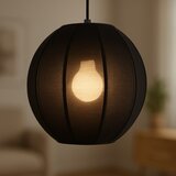  Visilica na sajli DANA 1xE27/15W/230V prečnik 25 cm crna | Eponuda.com