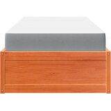 Krevet s madracem voštano smeđi 90x200 cm od masivne borovine | Eponuda.com