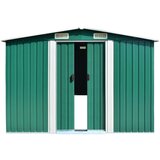 vidaXL Vrtna lopa 257x298x178 cm kovinska zelena | Shoptok.si