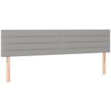 Maison Chic Posteljno vzglavje - Vzglavna omarica 2 kosa svetlo sivo 80x5x78/88 cm blago, (22077378) Cene