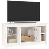 TV ormarić bijeli 103 x 36 5 x 52 cm od masivne borovine | shoptok.hr