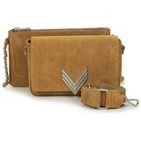 Ikks Torbe za čez ramo 111 WESTERN COL CAMEL DECOUPE SUEDE Kostanjeva | Shoptok.si