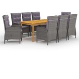  9-dijelni vrtni blagovaonski set sivi | shoptok.hr
