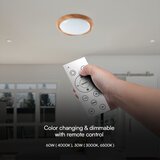  LED prigušiva stropna svetiljka LED/60W/230V 3000-6500K + daljinski upravljač | Eponuda.com