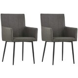 Furnova Jedilni stoli z nasloni za roke 2 kosa taupe blago, (21929427) | Shoptok.si