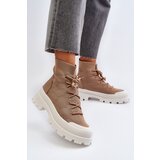 Boto Women's Sock-Like Slip-On Boots Brown Solime | Shoptok.si