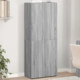 vidaXL omara za dokumente Grey Sonoma 60x32x153 cm iz umetnega lesa
