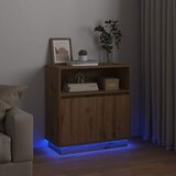  LED komoda Umjetnički hrast 71 x 34,5 x 75 cm Konstruirano drvo | shoptok.hr